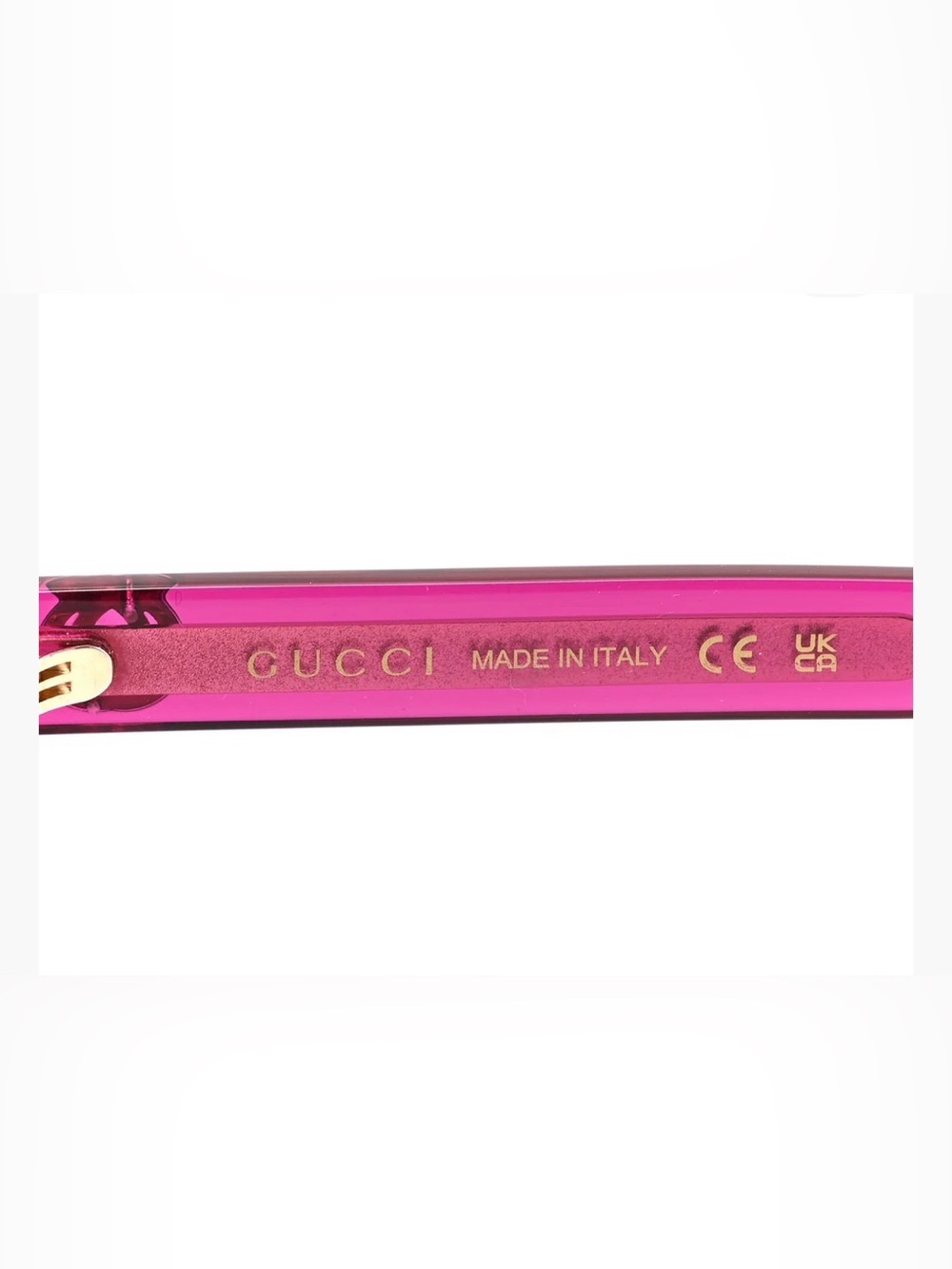 Gucci GG1315S Fuchsia Rounded Cat Eye Sunglasses w/ Case & Pouch $475 Retail - Picture 8 of 9